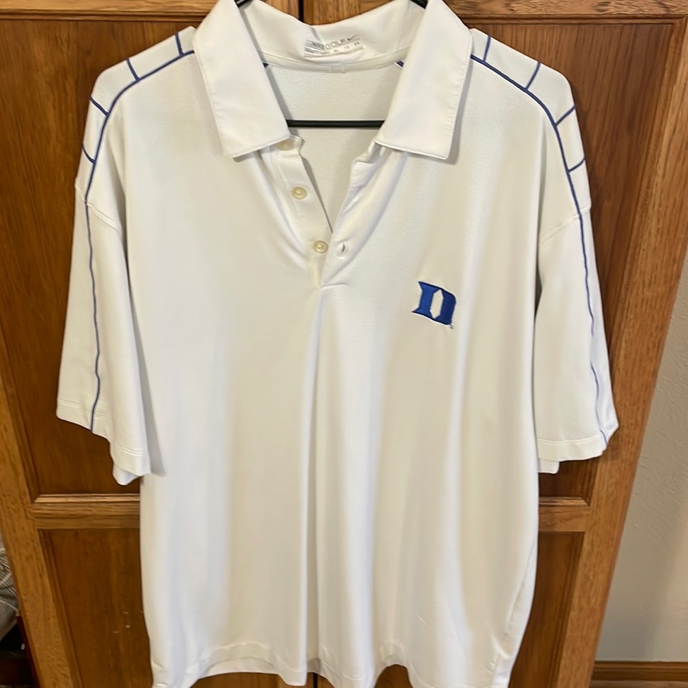 Nike Dri-fit Men’s golf polo Size XL Duke logo